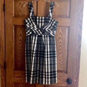Donna Ricco plaid pleated sundress Size 8